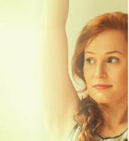 Woman stretching